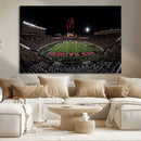 Framed Texas Tech Red Raiders Stadium Canvas, Texas Tech Red