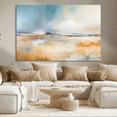 Abstract Landscape Wall Art Canvas Print - Warm Tones of