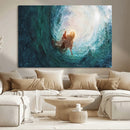 Powerful Jesus Canvas Print - Hand of Salvation,
