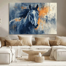 Abstract Blue Horse Wall Art Print Canvas | Horse Wall Art by MyGreatCanvas | Canvas Wall Art Prints | Photo Prints & Wall Decor