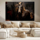 Abstract Black Horse Canvas Print for Farmhouse Wall Art | by MyGreatCanvas | Canvas Wall Art Prints | Photo Prints & Wall Decor