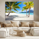 Blue Beach and Sea Wall Art Canvas Print by MyGreatCanvas | Canvas Wall Art Prints | Photo Prints & Wall Decor