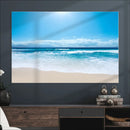 Wall Art Canvas Print Shiny Blue Sea and Beach by MyGreatCanvas | Canvas Wall Art Prints | Photo Prints & Wall Decor