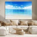 Beach Scene Canvas Wall Art Print – Tranquil Ocean Horizon by MyGreatCanvas | Canvas Wall Art Prints | Photo Prints & Wall Decor