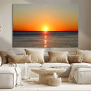Golden Horizon Sunset Over Ocean Wall Art Canvas Print – by MyGreatCanvas | Canvas Wall Art Prints | Photo Prints & Wall Decor