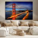 Large Wall Art San Francisco Canvas Print - Wonderful Golden