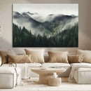 Misty Forest Canvas Print Wall Art Premium Canvas Print a
