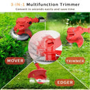 Cordless Electric Lawn Mower 2500W with 2 Batteries & 3 Blades by 2Dropme