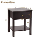 Nightstand End Table with Drawer and Shelf by LJGDeals