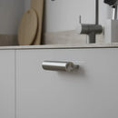 Matte Nickel "Lucente" Tubular Drawer Pulls