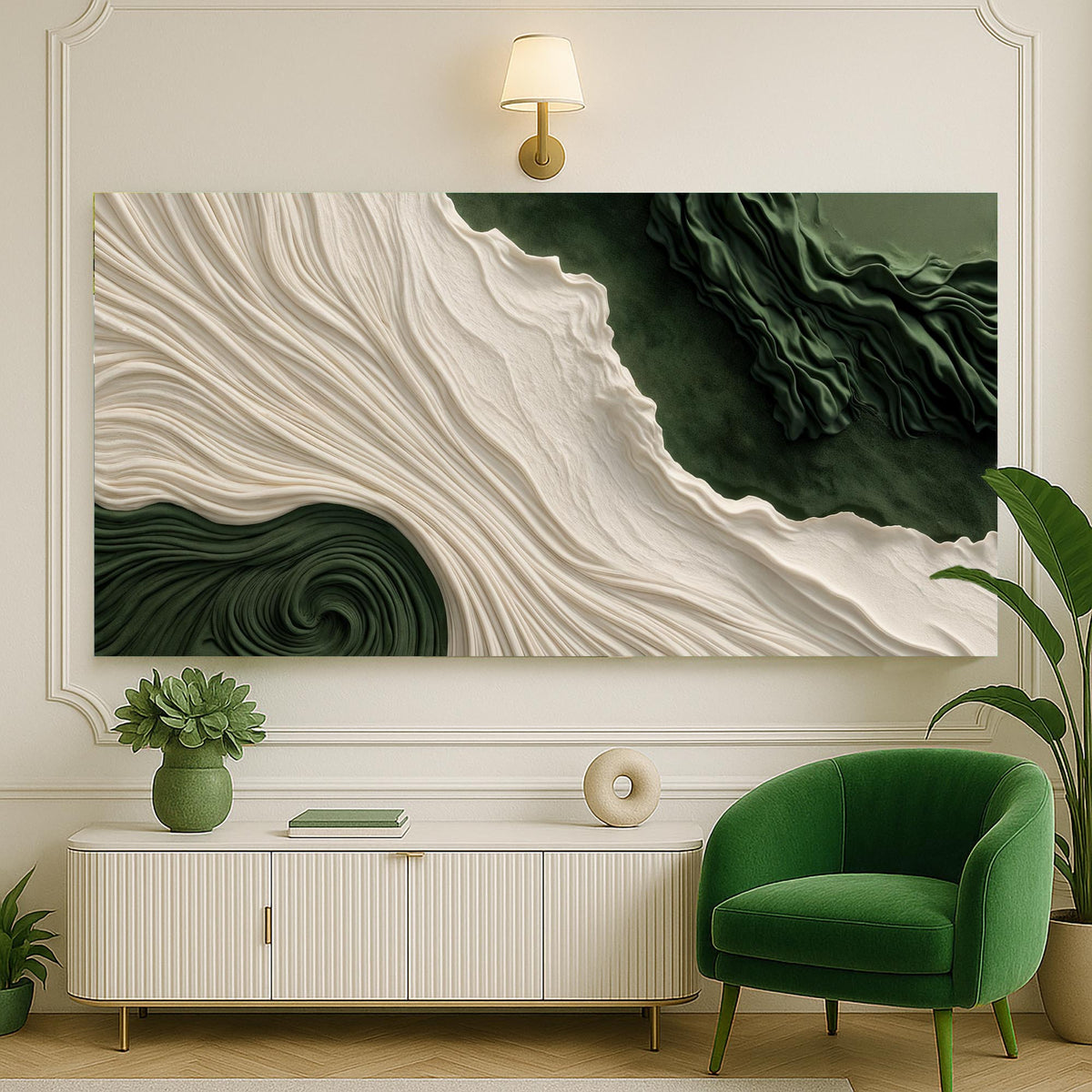 Green Rivers Abstract Wall Art XI, photo 5 of 10