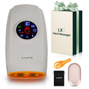 LX7 LCD Touchscreen Hand Massager, Heated Air Compression, Cloud Gray