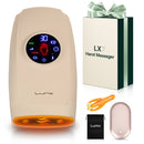 LX7 LCD Touchscreen Hand Massager, Heated Air Compression, Sand Beige