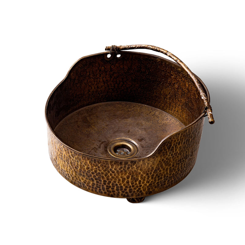 Stylish Patina Brass Vessel Sink For Bathroom