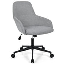 Fabric Home Office Chair with Rocking Backres-Gray by LJGDeals