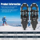 21/25/30 Inch 4-in-1 Lightweight Terrain Snowshoes with Flexible Pivot System by LJGDeals