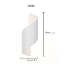 Creative White/Black Outdoor Aluminum Waterproof Wall Lamp For Courtyard