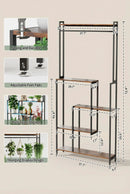 5-Tier Metal Display Shelf with LED Lights by 2Dropme