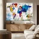 World Map Canvas Print – Framed Travel Map Wall Art for by MyGreatCanvas | Canvas Wall Art Prints | Photo Prints & Wall Decor