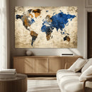 World Map Canvas Print – Detailed Map of the World Wall Art by MyGreatCanvas | Canvas Wall Art Prints | Photo Prints & Wall Decor