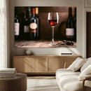 Red Wine and Bottle Canvas Print by MyGreatCanvas | Canvas Wall Art Prints | Photo Prints & Wall Decor