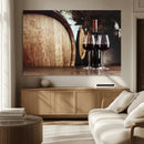 Wine and Barrel Wall Art Canvas Print by MyGreatCanvas | Canvas Wall Art Prints | Photo Prints & Wall Decor