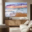 Coastal Sunset Art Beach Canvas Wall Art Print | Ocean Waves by MyGreatCanvas | Canvas Wall Art Prints | Photo Prints & Wall Decor