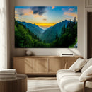 Green Forest Wall Art Canvas Print