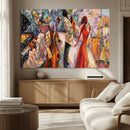 Abstract Afro American Jazz Canvas Wall Art | Music-Inspired by MyGreatCanvas | Canvas Wall Art Prints | Photo Prints & Wall Decor