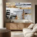 Abstract Painting Canvas Wall Art Print Paint Drip Art Brush