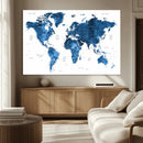 World Map Canvas Print – Framed Detailed Map of the World by MyGreatCanvas | Canvas Wall Art Prints | Photo Prints & Wall Decor