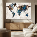 World Map Canvas Print – Framed Travel Map Wall Art for by MyGreatCanvas | Canvas Wall Art Prints | Photo Prints & Wall Decor