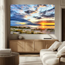 Sunset On The Ocean Wall Art Canvas Print by MyGreatCanvas | Canvas Wall Art Prints | Photo Prints & Wall Decor