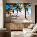 Palm Beach Tropical Island Wall Art Canvas Print