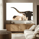 Texas Longhorn Wall Art Canvas Print | 3-Panel Large by MyGreatCanvas | Canvas Wall Art Prints | Photo Prints & Wall Decor