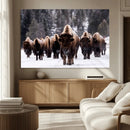 Bison Wall Art Canvas Print- Bison Herd Canvas Wall Art – by MyGreatCanvas | Canvas Wall Art Prints | Photo Prints & Wall Decor