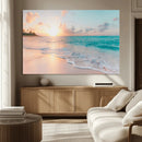 Beach Sunrise Wall Art, Coastal Seascape Canvas Print, Ocean by MyGreatCanvas | Canvas Wall Art Prints | Photo Prints & Wall Decor