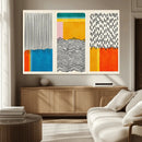Canvas Print Wall Art Abstract Illustrs Art Boho, Framed