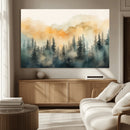 Abstract Forest Print - Mountain Wall Art | Autumn Landscape