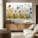 Colorful Wildflower Canvas Wall Art - Vibrant Floral