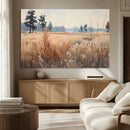Golden Fields Canvas Wall Art Print – Serene Landscape of