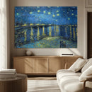 Vincent van Gogh Starry Night over the Rhone Abstract Wall