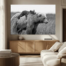 Bear and Cub Wall Art Canvas | 399 Bear Cub