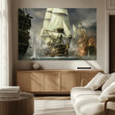 Pirate Ship War Wall Art Canvas Print by MyGreatCanvas | Canvas Wall Art Prints | Photo Prints & Wall Decor