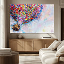 Don't Look Up Movie Canvas Wall Art - Vibrant Floating House