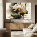 Lotus Flower Watercolor Canvas Print – A Symbol of Serenity by MyGreatCanvas | Canvas Wall Art Prints | Photo Prints & Wall Decor