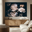 Pink Peonies Flowers Large Canvas Art Print