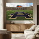 Notre Dame Stadium Giclee Canvas Print | Triptych Wall Art