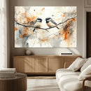 Abstract Watercolor Chickadee Bird Canvas Wall Art Print - by MyGreatCanvas | Canvas Wall Art Prints | Photo Prints & Wall Decor