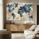 World Map Canvas Print – Framed Wall Art for Couples, by MyGreatCanvas | Canvas Wall Art Prints | Photo Prints & Wall Decor